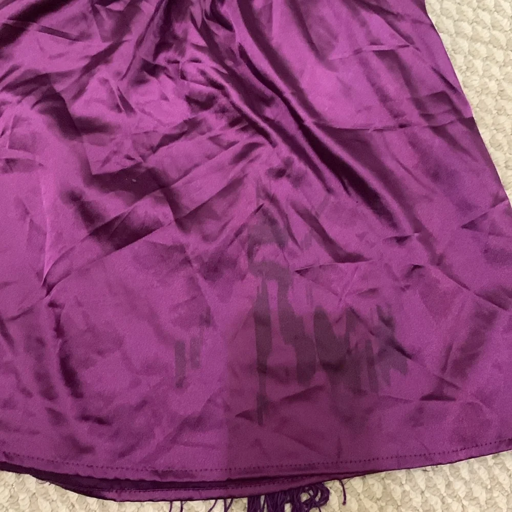 Charlotte Russe Purple Beaded Frilled top size small - Picture 9 of 9